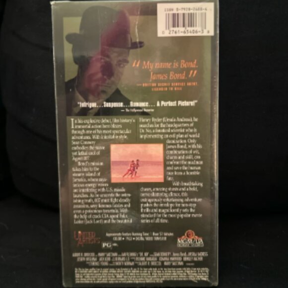 FACTORY SEALED James Bond 007 Dr No VHS Video Tape Sean Connery - Picture 2 of 3